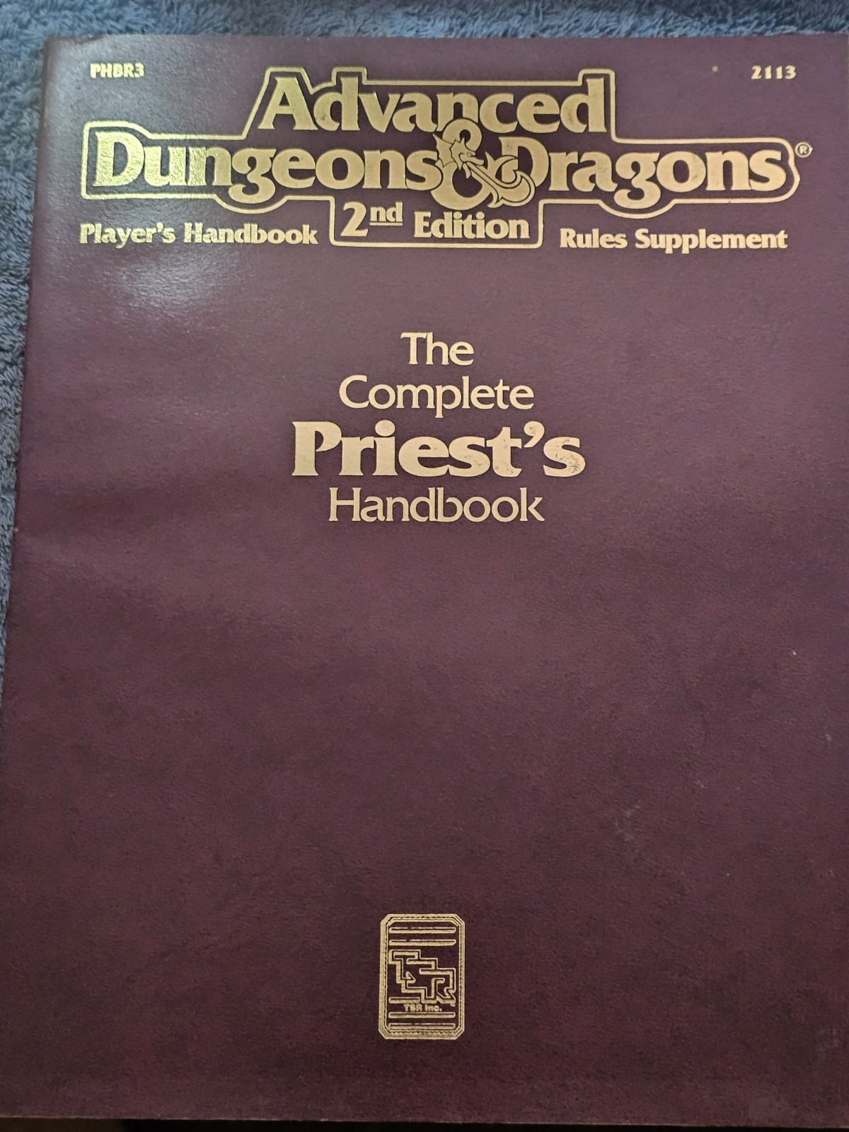 Advanced Dungeons & Dragons 2nd Ed Complete Priests Handbook TSR 2113 EUC 