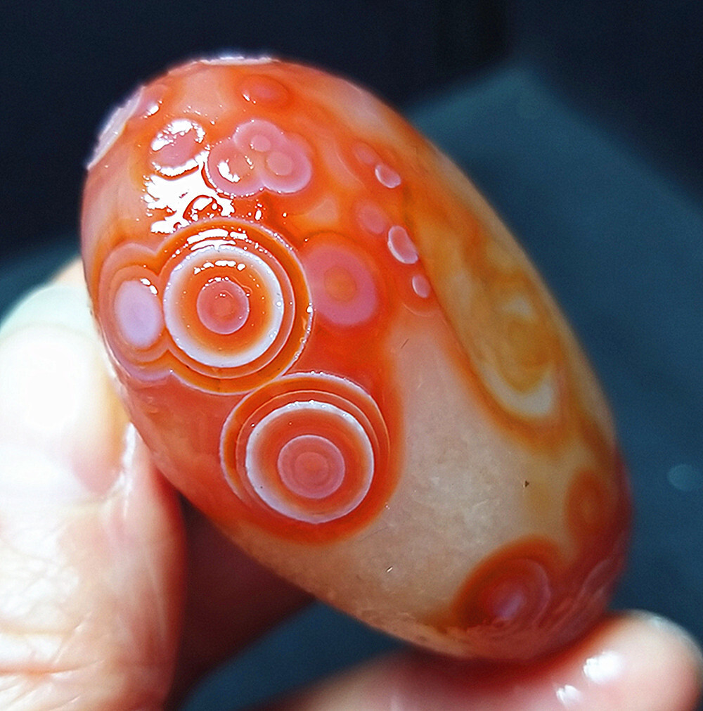 Rare 59G Natural Gobi Agate Eyes Agate/stone Madagascar A2226