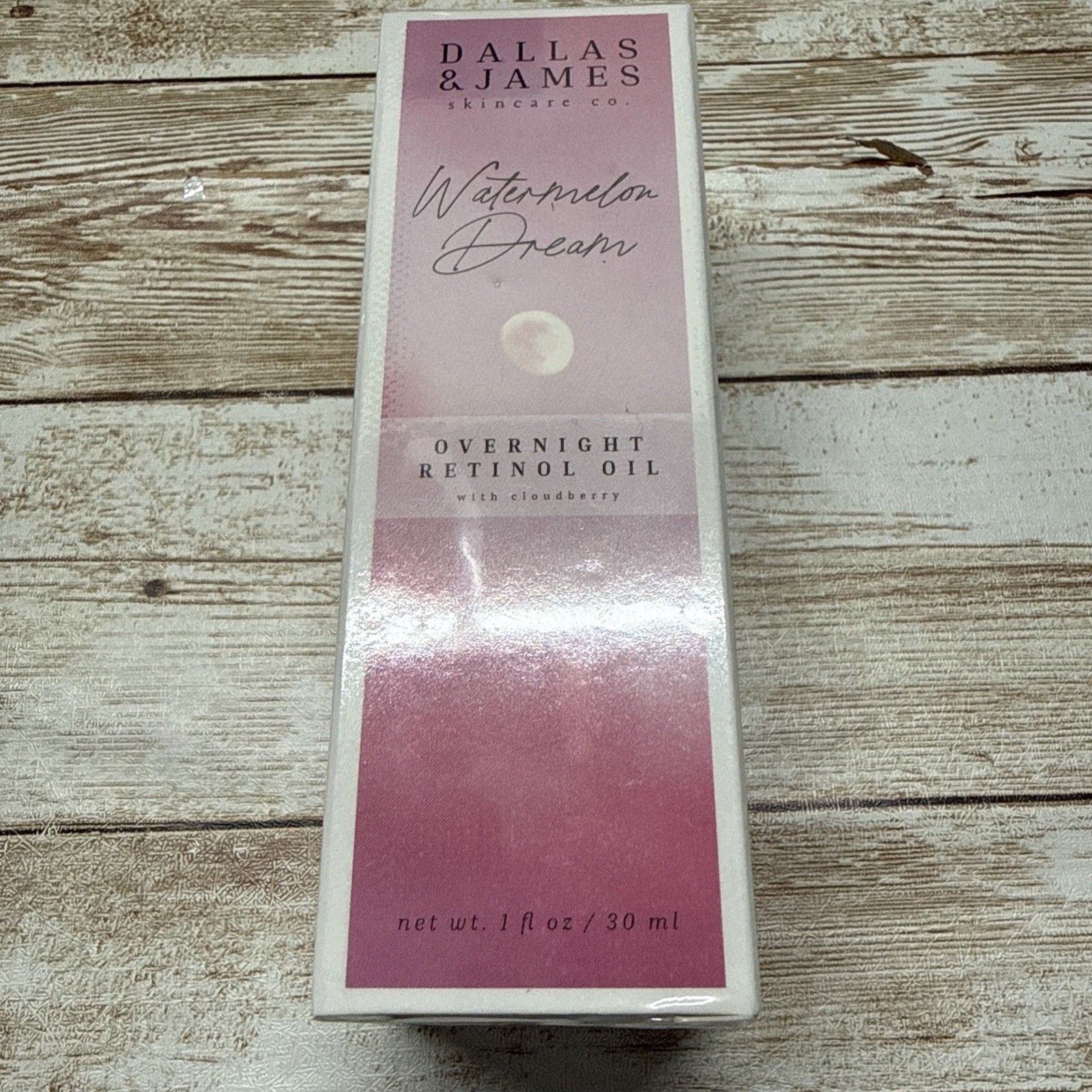 Dallas & James Watermelon Dream Overnight Retinol Oil and Cloudberry 1 floz/30ml Dallas & James Watermelon Dream Overnight Retinol Oil and Cloudberry 1 floz/30ml