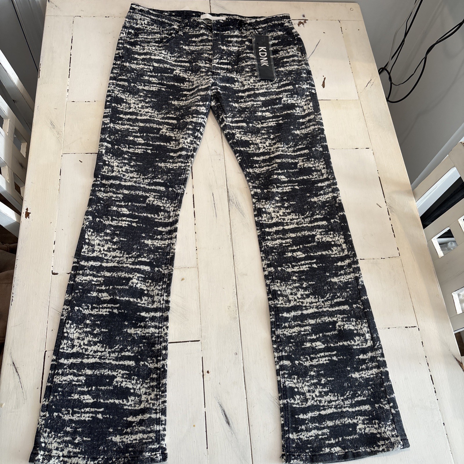 KDNK Men’s Skinny Flare Jeans Premium Streetwear