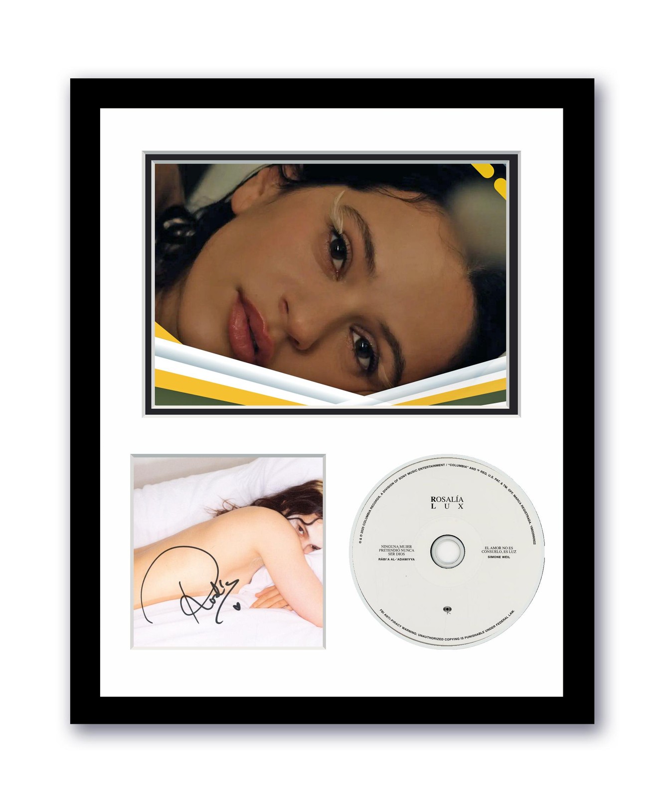 Rosalía Autographed Signed 11x14 Custom Framed CD Photo LUX ACOA