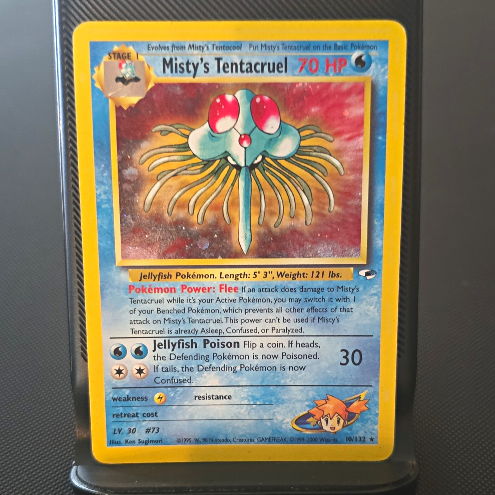 Wizards of the Coast Misty\'s Tentacruel 010/132 Gym Heroes Holo Rare Eng. LP Wizards of the Coast Misty\'s Tentacruel 010/132 Gym Heroes Holo Rare Eng. LP