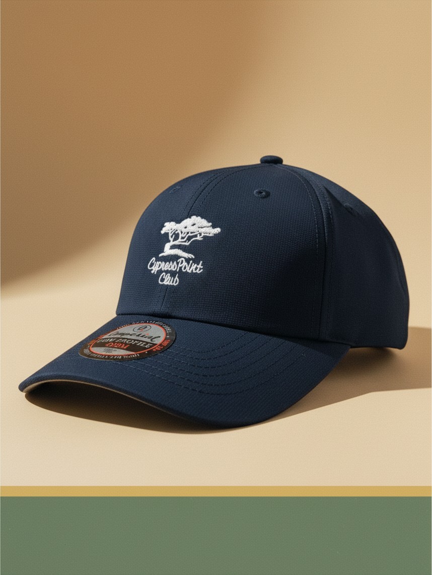 Cypress Point Club Golf Hat Cap - Imperial X210P - Navy Blue - Exclusive - NEW