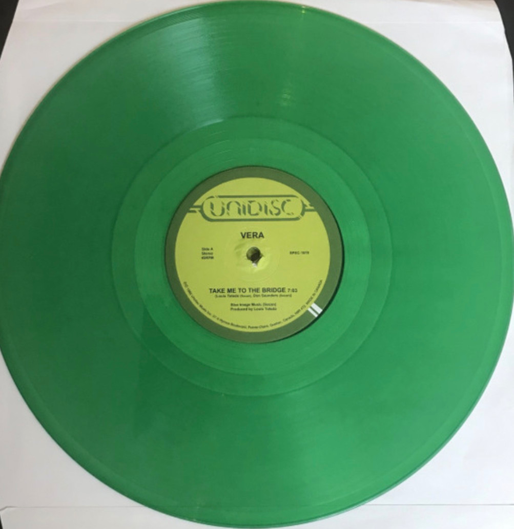 VERA, Take Me To The Bridge, Green Vinyl 12” Record. NEW VERA, Take Me To The Bridge, Green Vinyl 12” Record. NEW