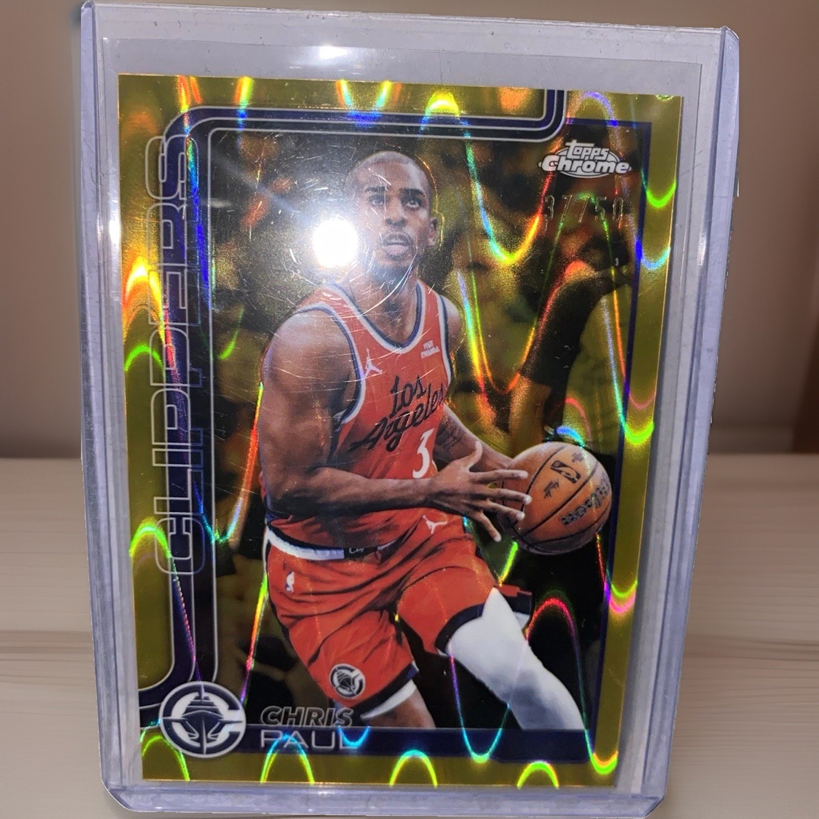 Tops chrome update 2026 Chris Paul’s Gold waveway /50 Tops chrome update 2026 Chris Paul’s Gold waveway /50