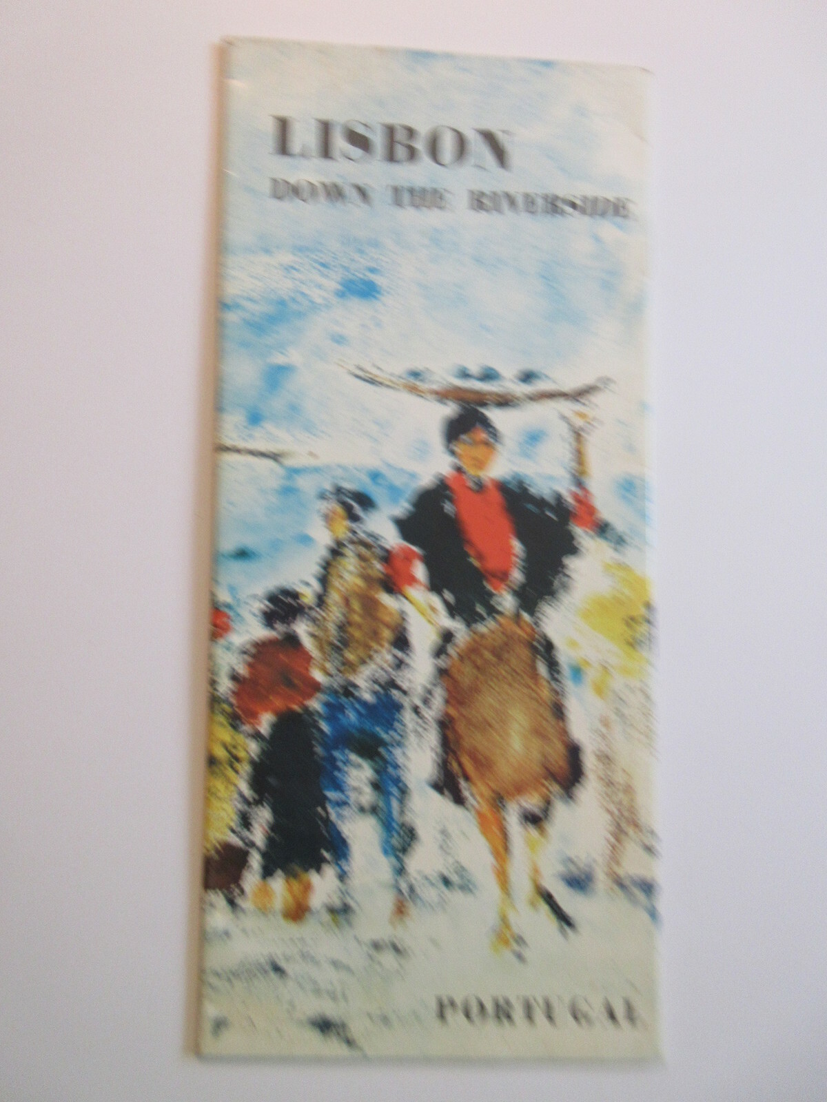 LISBON PORTUGAL DOWN THE RIVERSIDE vintage TRAVEL BROCHURE BOOKLET
