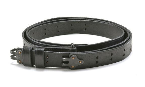 Black Leather M1907 Military Rifle Sling M1 Garand 1903 Springfield