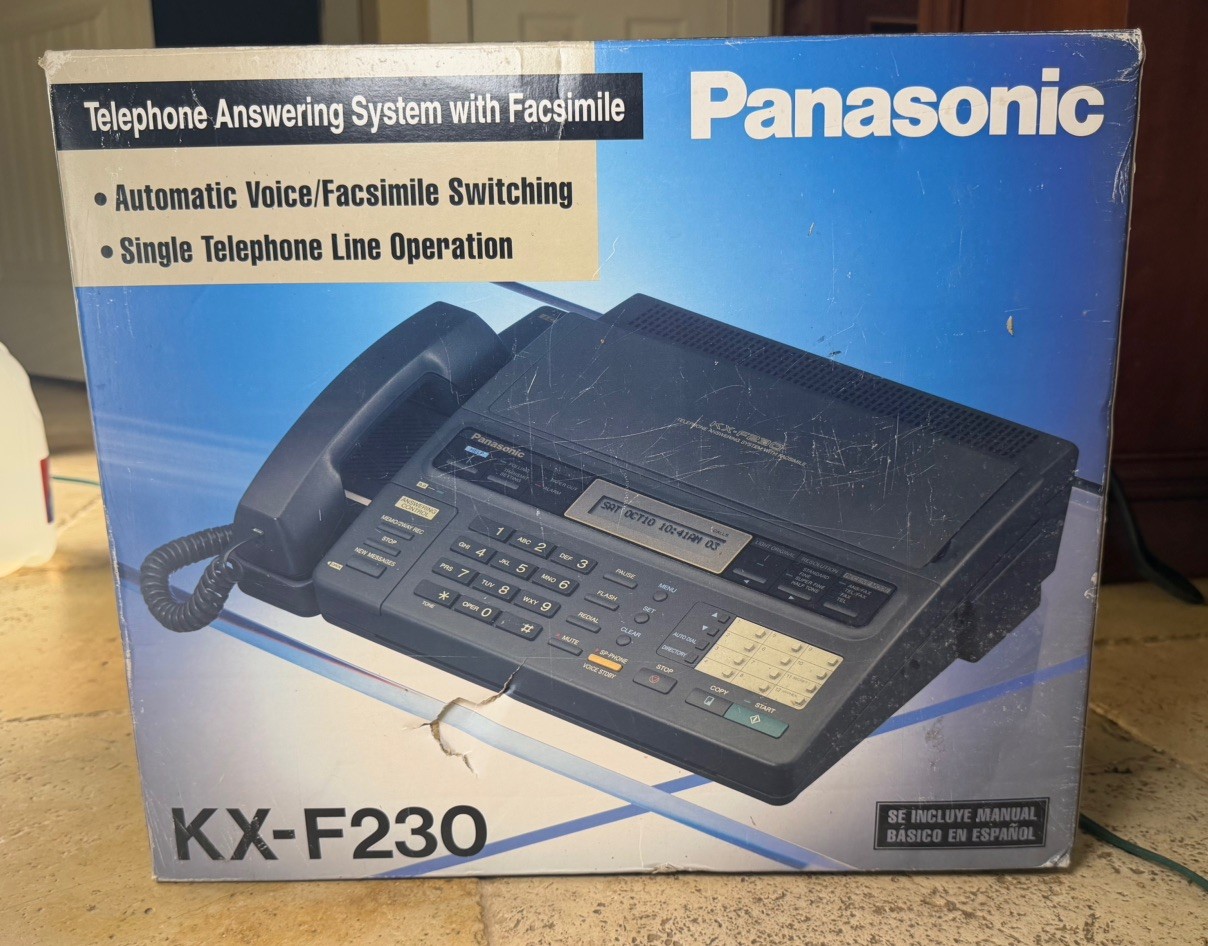 Vintage Panasonic KX-F230 Telephone Answering System w/ Facsimile Made In Japan Vintage Panasonic KX-F230 Telephone Answering System w/ Facsimile Made In Japan