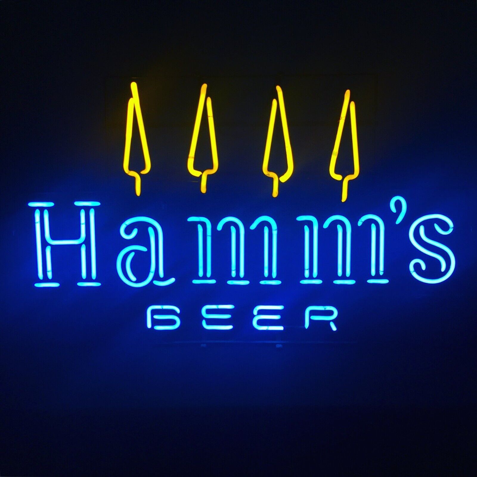 US STOCK Hamm\'s Beer Trees Neon Sign Light Lamp Bar Club Glass Hanging 24\