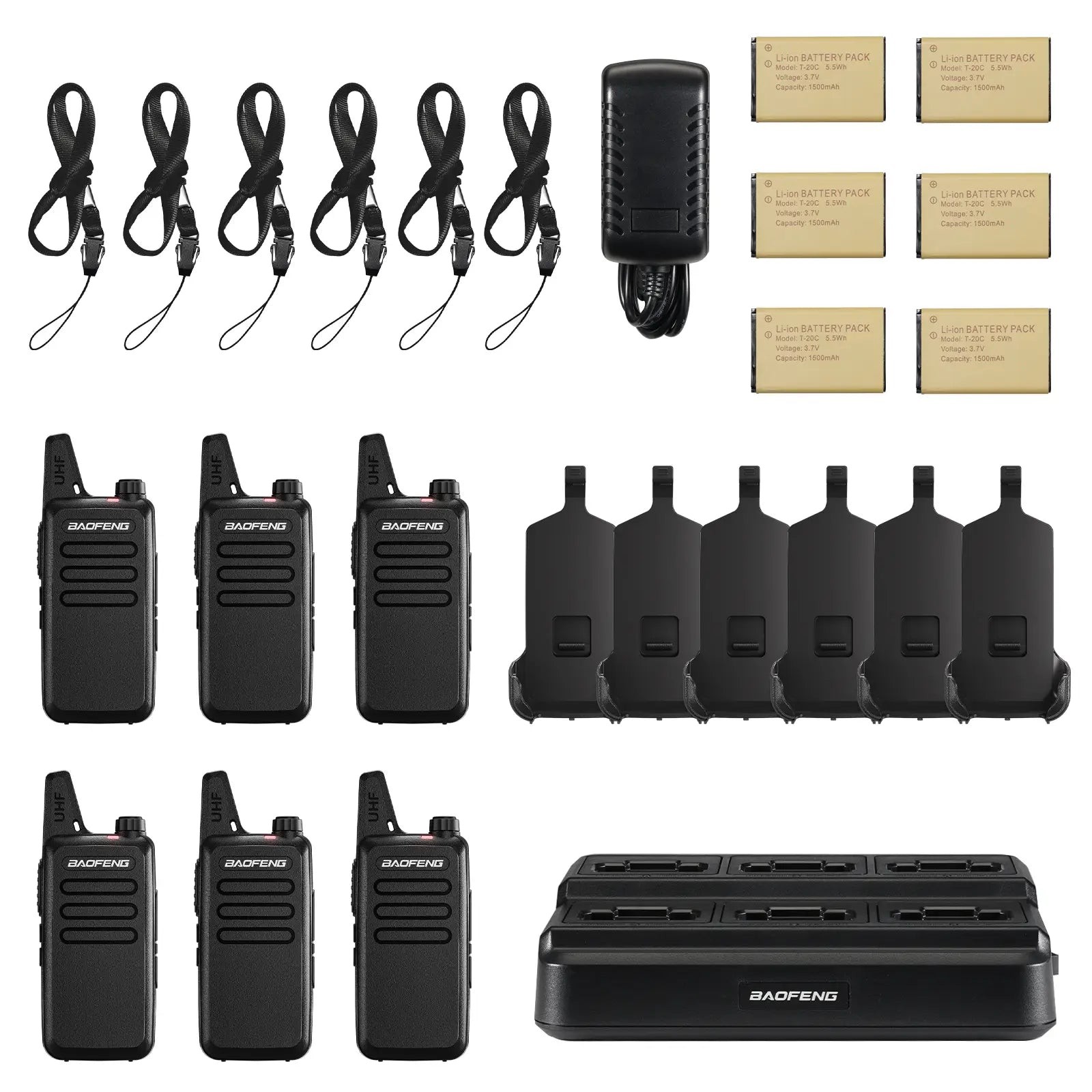 Baofeng T22 FRS Walkie-Talkie | USB-C Charging | 1500mAh Battery | Portable Walk