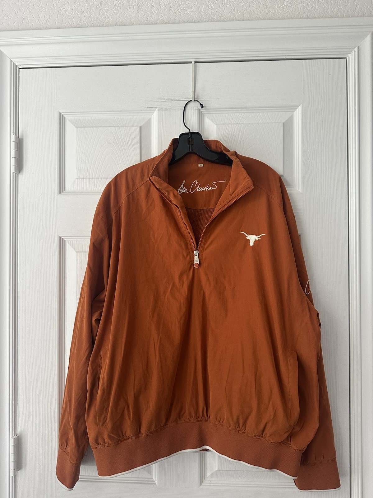 NCAA Austin Texas Longhorns Jacket Ben Crenshaw Windbreaker Large L
