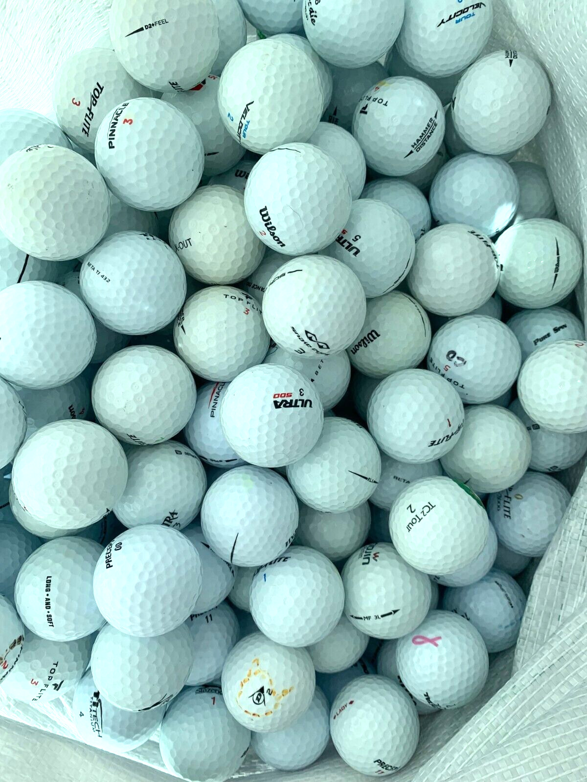 200 Random  Bulk Used Golf Balls Assorted Value Mix Mixed Grades