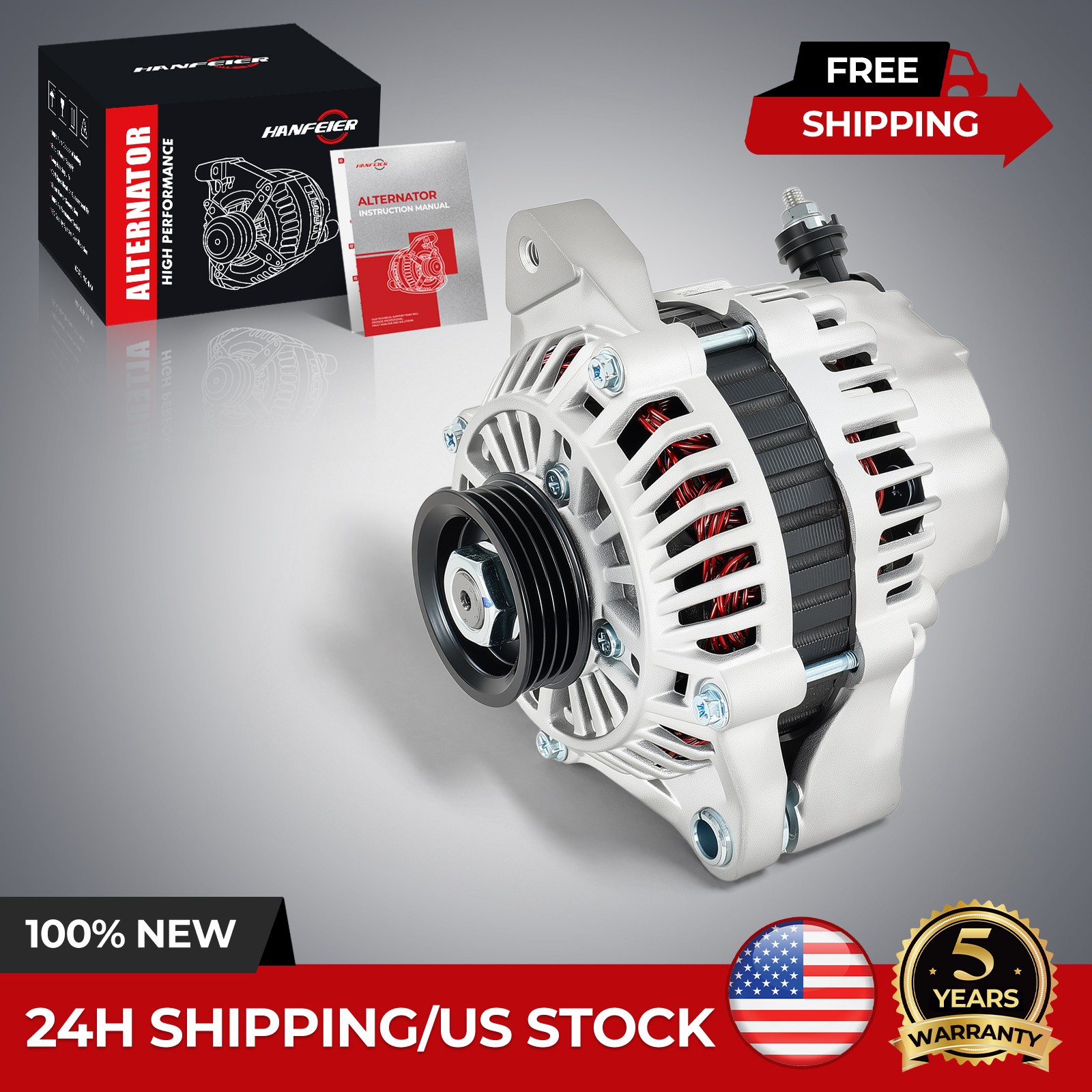 Alternator Fits 2001-2004 Chevrolet Tracker 2.5L A5TA7291 30026479 13950