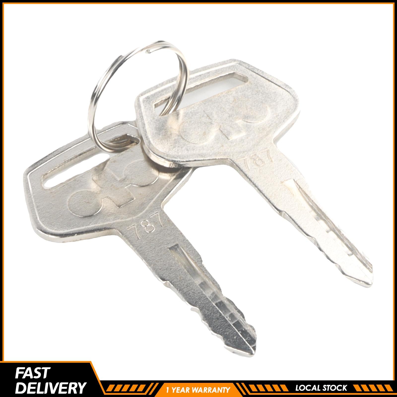 1 Pair For Komatsu Heavy Equipment Keys #787 with OEM Logo, 2 year warranty