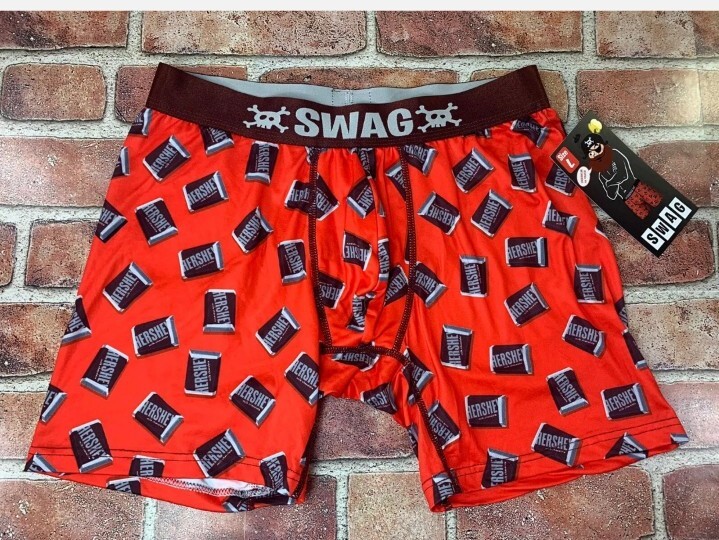 New Mens Swag Boxer Brief sz Large Hersheys Edition NWT. New Mens Swag Boxer Brief sz Large Hersheys Edition NWT.