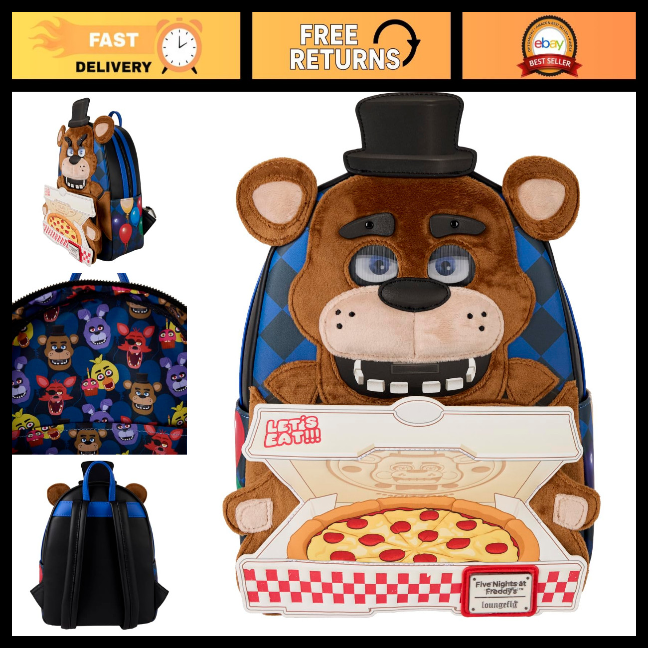 Mini Backpack Five Nights at Freddy\'s - Cute, Stylish, Perfect for Fans