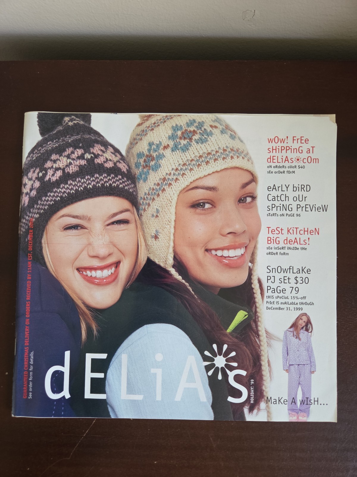 Vtg Rare 90\'s Y2K Delia’s Holiday 1999 Catalog Teen Fashion Clothing Small Tear Vtg Rare 90\'s Y2K Delia’s Holiday 1999 Catalog Teen Fashion Clothing Small Tear