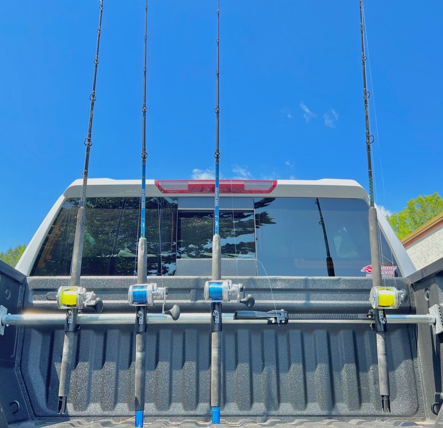 Dev Fishing RB 100 Truck Bed Aluminum Adjustable Rod Rack Pole Holder x4