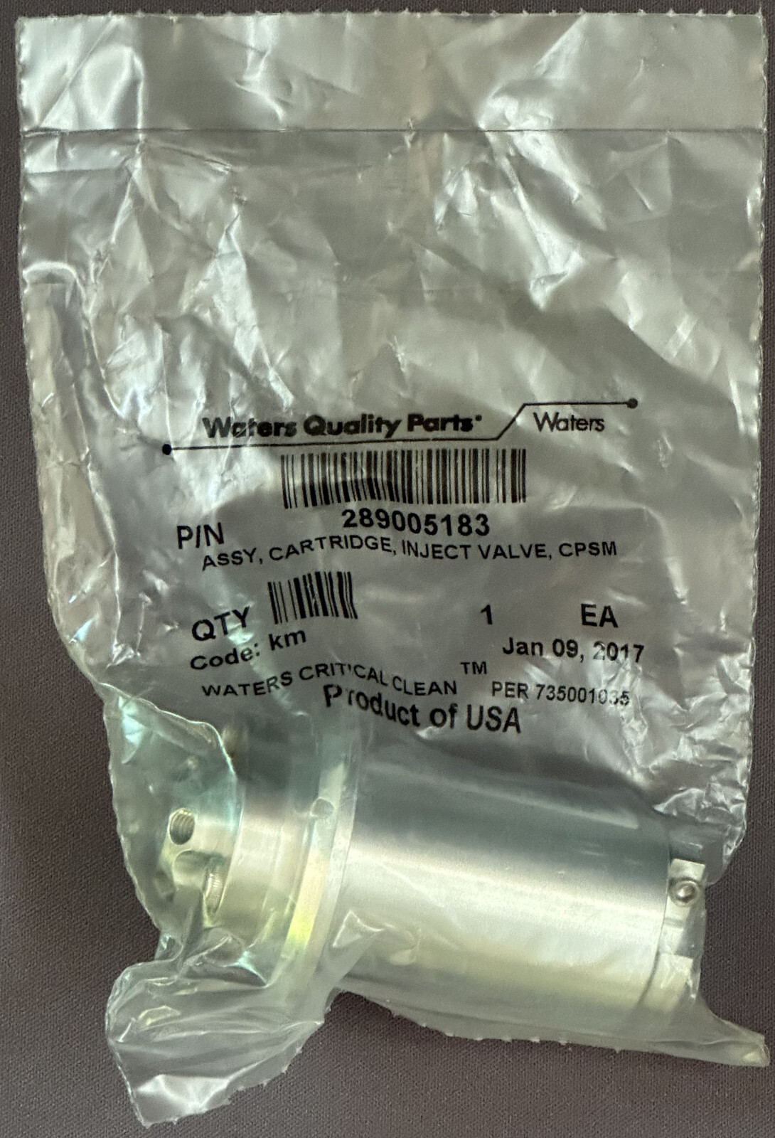 Waters® 289005183/700005236 ASSY, CARTRIDGE, INJECT VALVE, CPSM - NEW SEALED