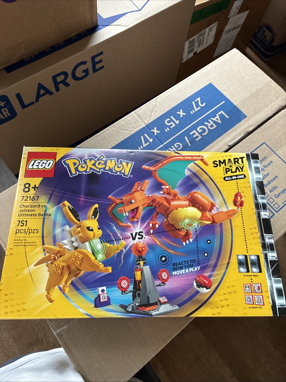 Lego 72167 Pokemon Charizard vs. Jolteon Ultimate Battle Smart BRAND NEW SEALED