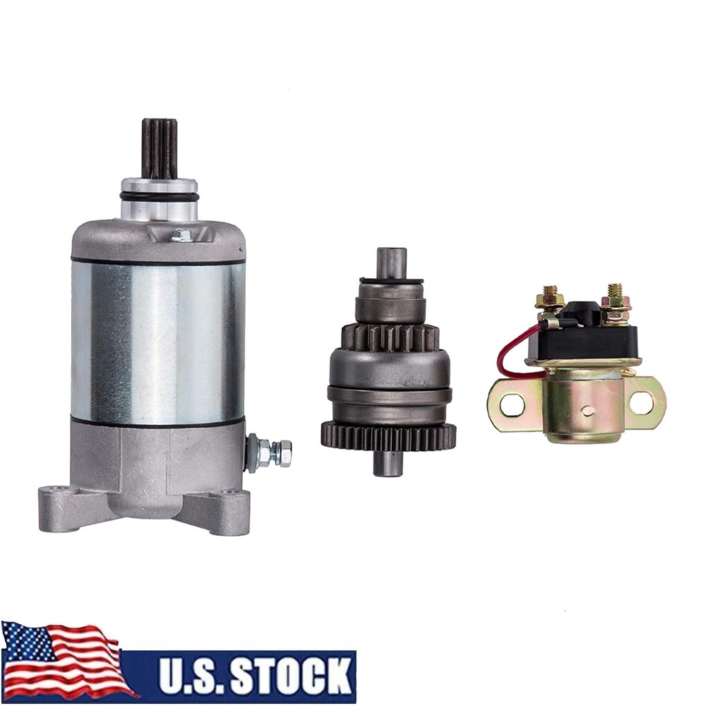 3084981 Starter Motor For 1996-2002 Polaris Sportsman 500 Bendix Relay Kit 12V