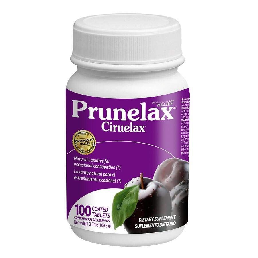 Prunelax Maximum Relief Laxatives Effective Natural Gentle 100 Count Bottle
