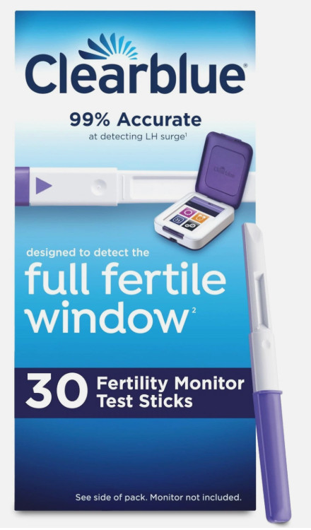 Clearblue Fertility Monitor Test Sticks, 30 Count 30 Count EXP. 04/30/27