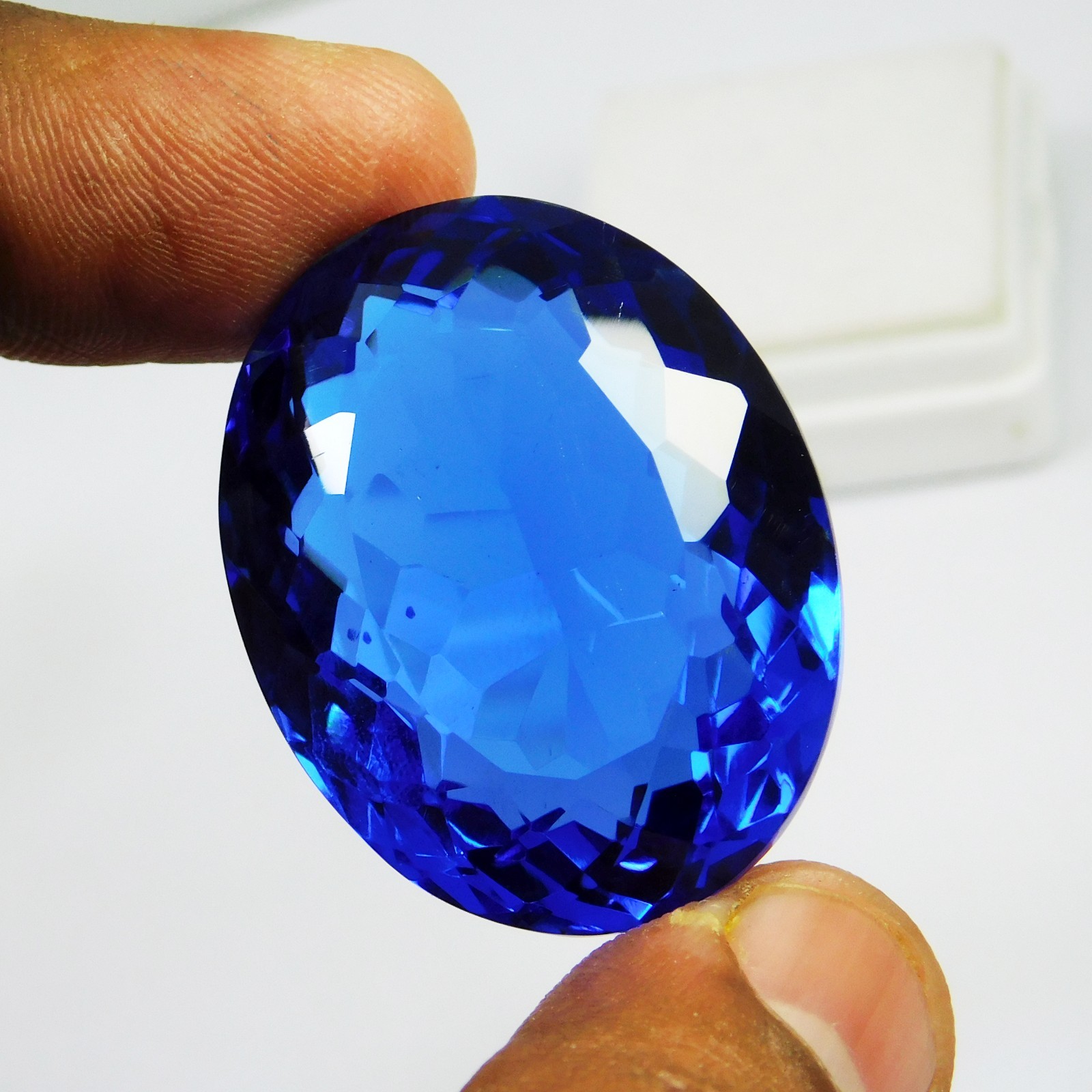 Certified 98.10 Ct Natural Blue Tanzanite Superb Loose Gemstone – From Tanzania