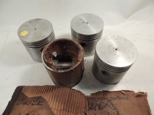 1909 Buick Pistons, New set of 4, 10 thousands oversize, NOS, Vintage Antique B1 1909 Buick Pistons, New set of 4, 10 thousands oversize, NOS, Vintage Antique B1