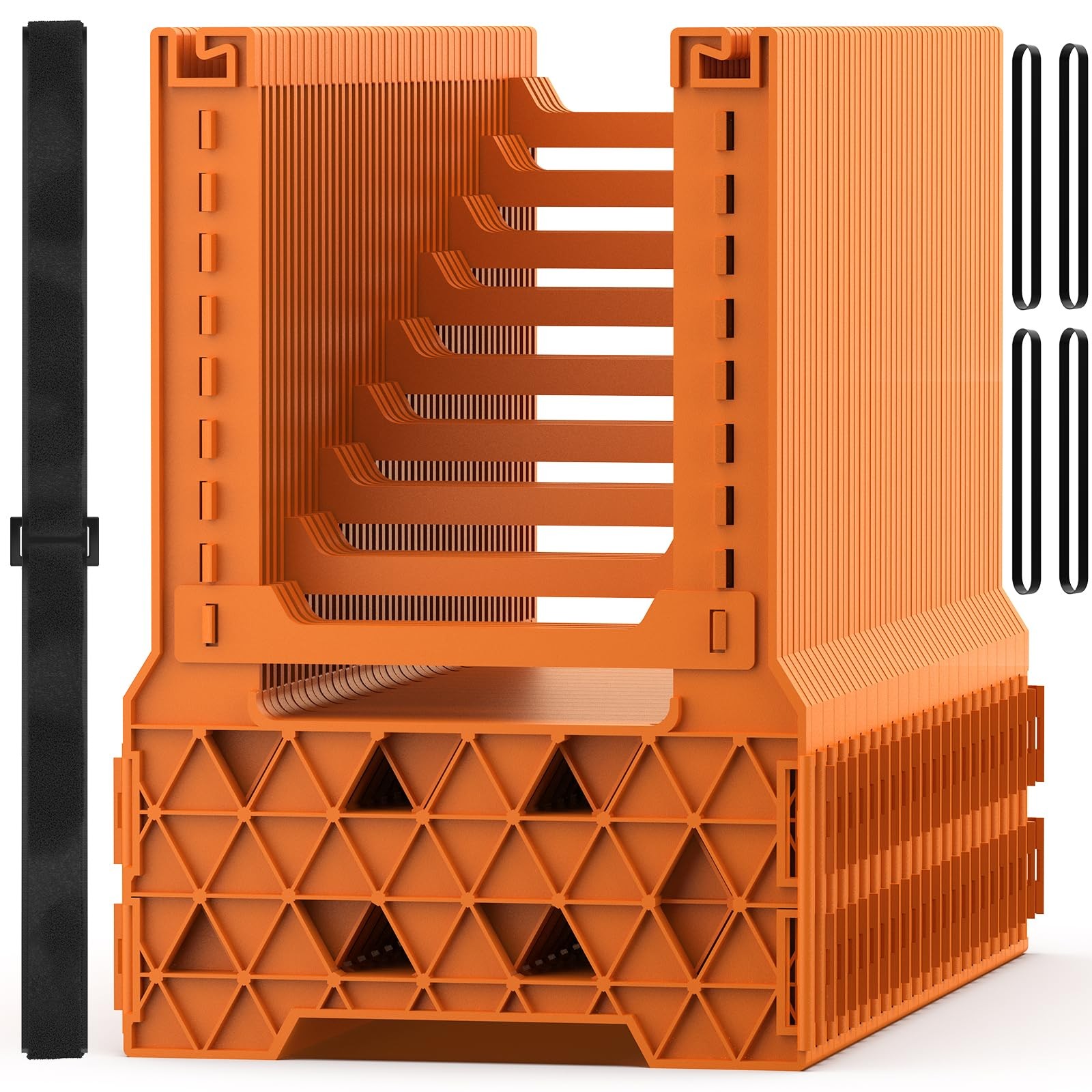 WELLUCK RV Sewer Hose Support 20FT, Blaze Orange with 20FT 