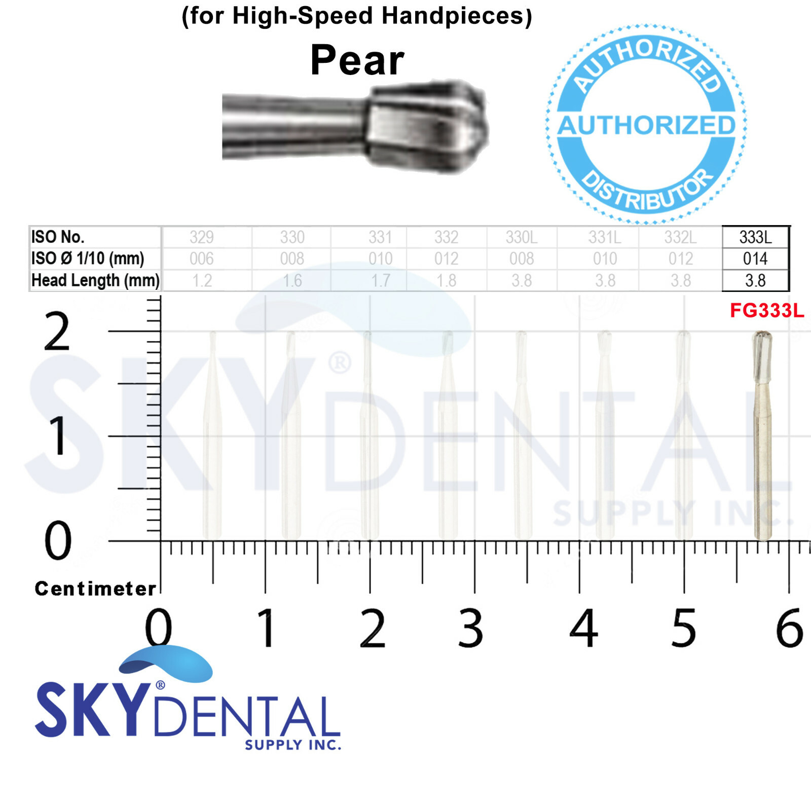 KERR Carbide Burs FG329 FG330 FG331 FG332 FG330L FG331L FG332L FG333L Bur