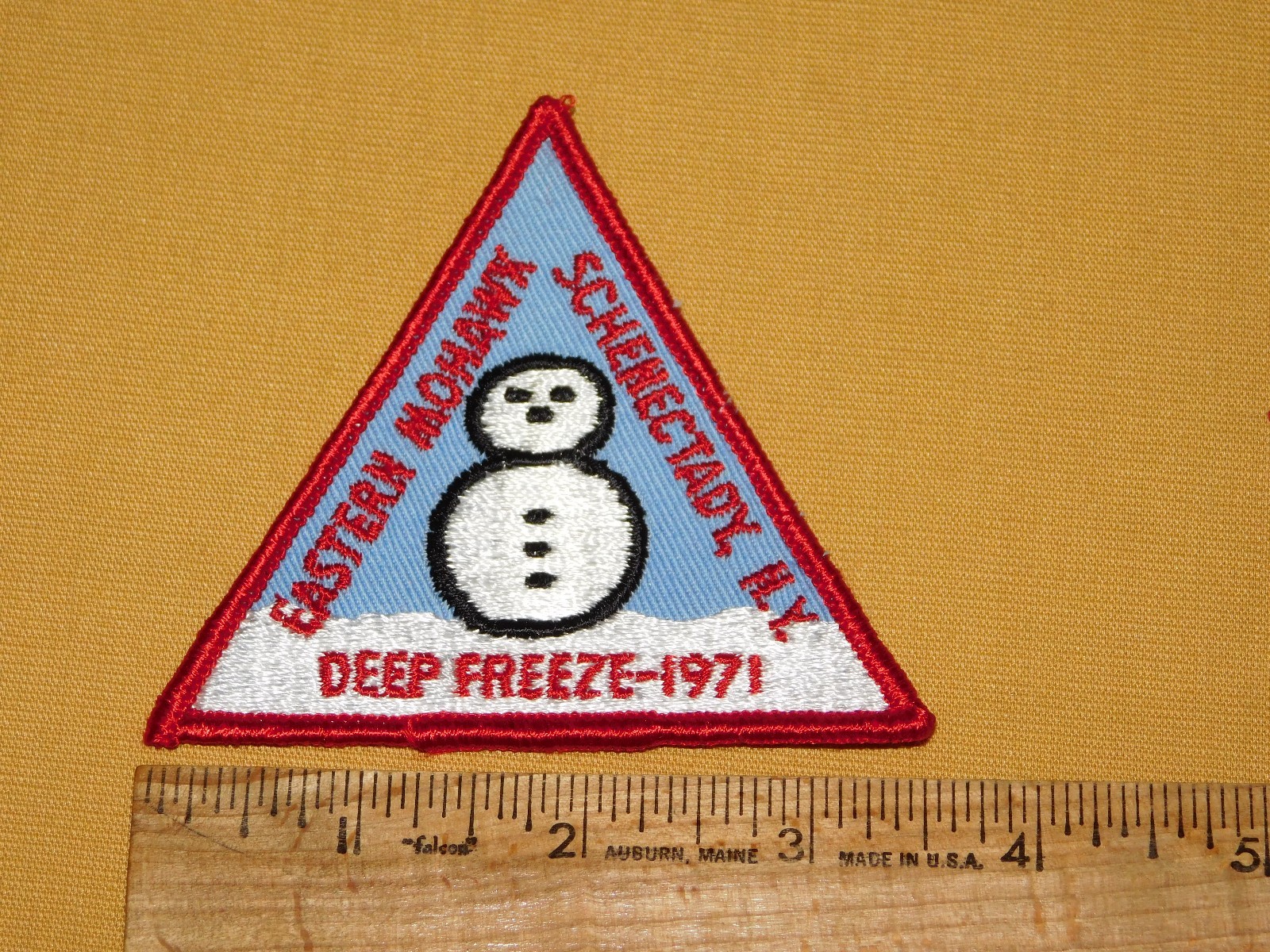 BSA BOY SCOUTS OF AMERICA PATCH 1971 EASTERN MOHAWK SCHENECTADY DEEP FREEZE BSA BOY SCOUTS OF AMERICA PATCH 1971 EASTERN MOHAWK SCHENECTADY DEEP FREEZE