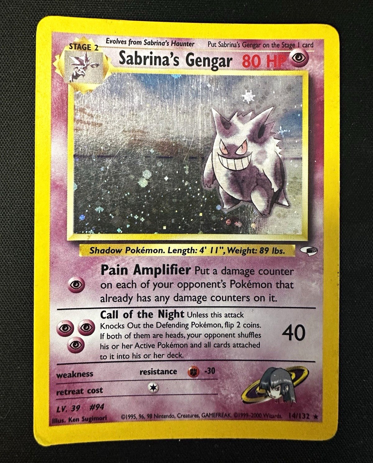 The Pokémon Company Sabrina\'s Gengar 14/132 Gym Challenge Holo Rare EN Unlimited