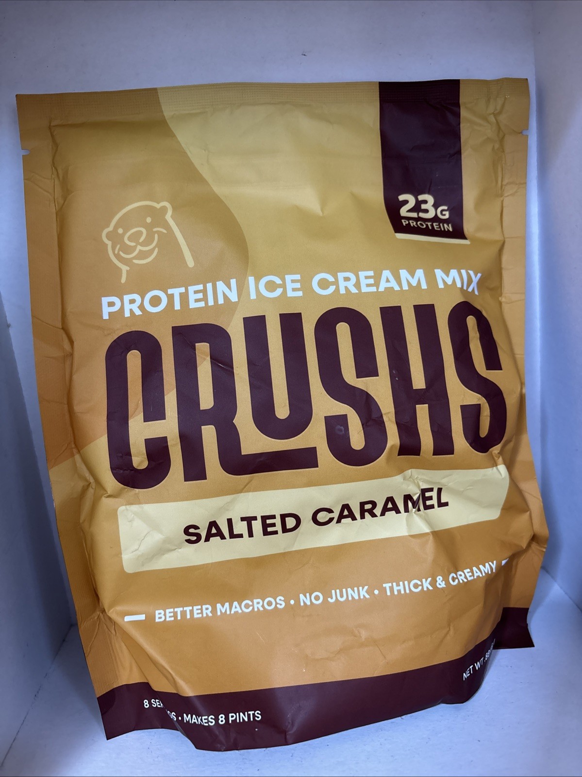 Crushs Protein Ice Cream Mix Salted Carmel Makes 8pints