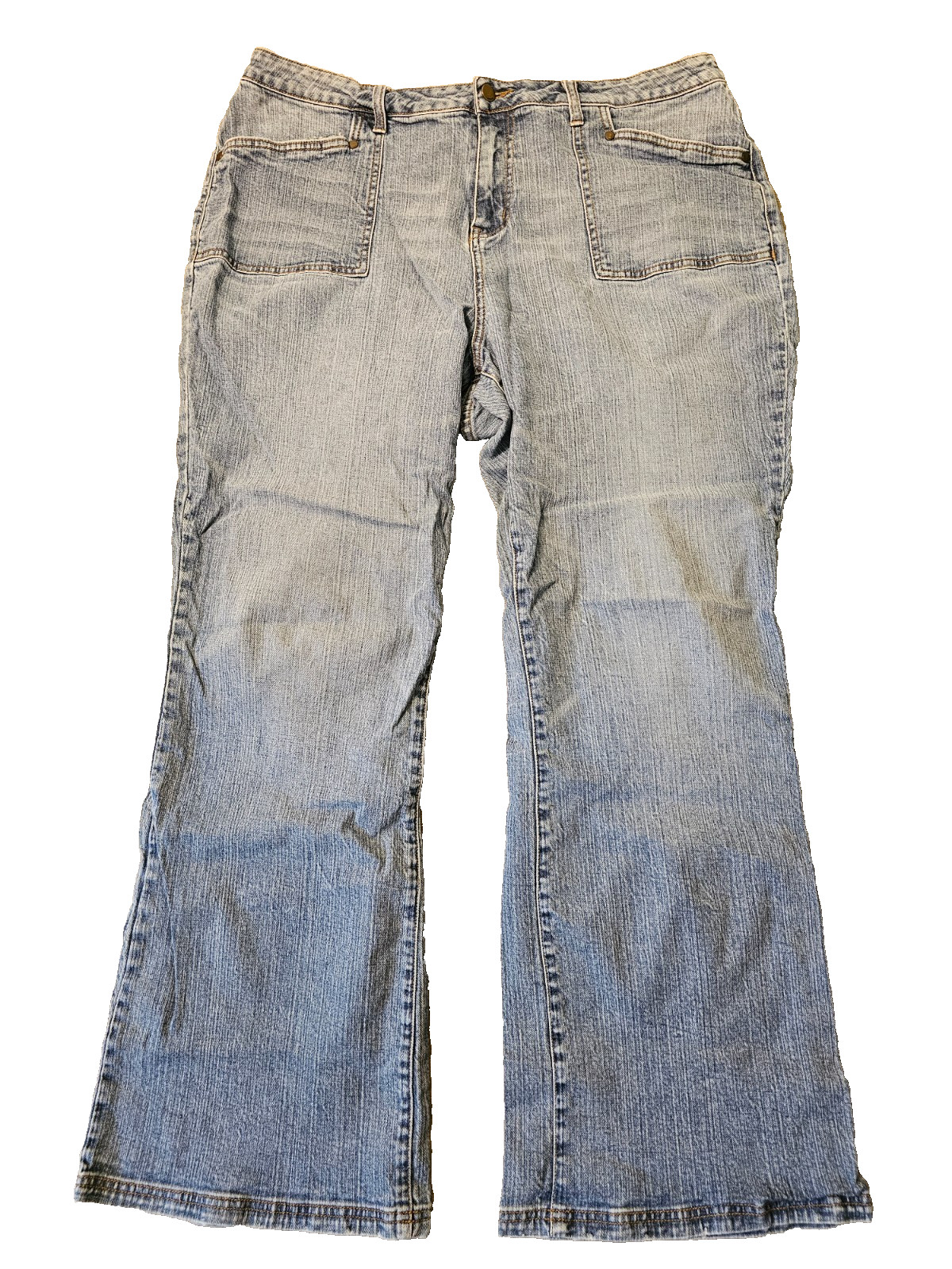 VTG Y2K ZD Zana Di Womens Bootcut Back Button Pocket Jeans Plus Size 20