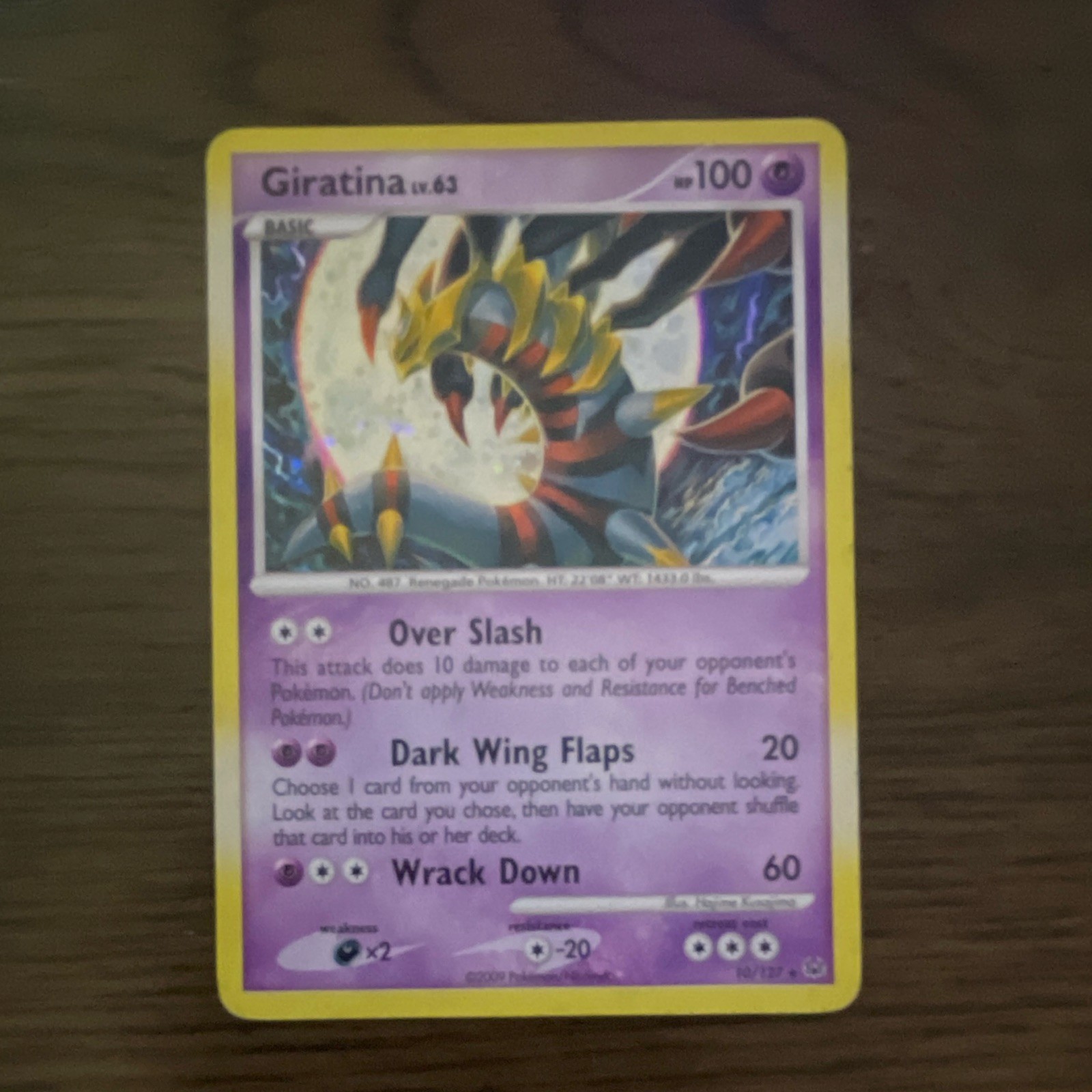 The Pokemon Company Giratina Platinum 10/127 100 HP Holo Rare EN 2009