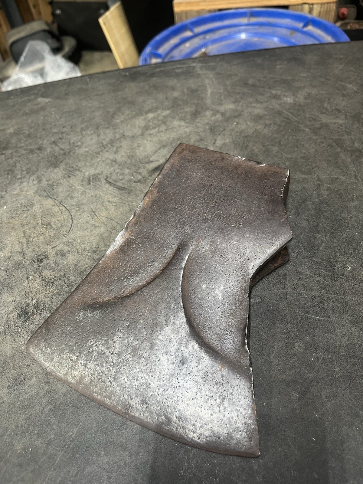 Vintage True Temper Kelly Perfect Axe Head Beveled 3.5 Lbs -Good Solid Condition