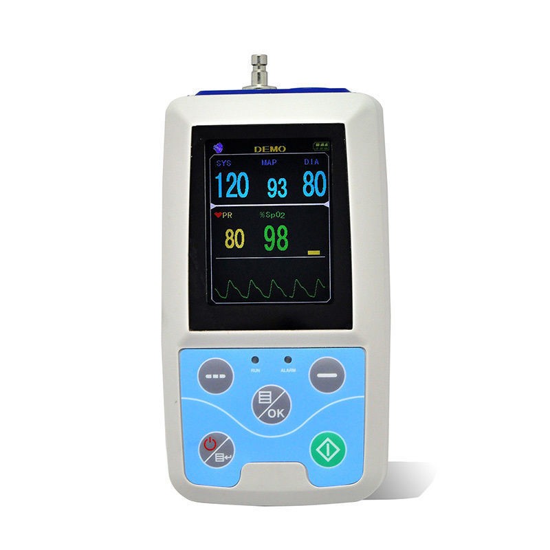 1PCS PM50 Patient Monitor Vital Signs Digital NIBP SPO2 Ambulatory NIBP Holter