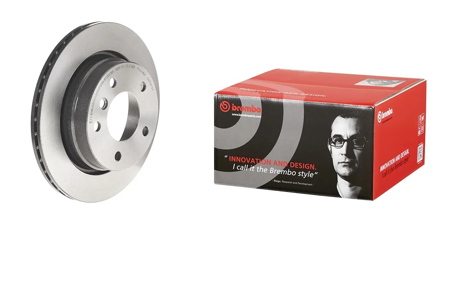 Brembo for 08-09 Audi TT Quattro/09-15 TTS Quattro Front Premium UV Coated OE