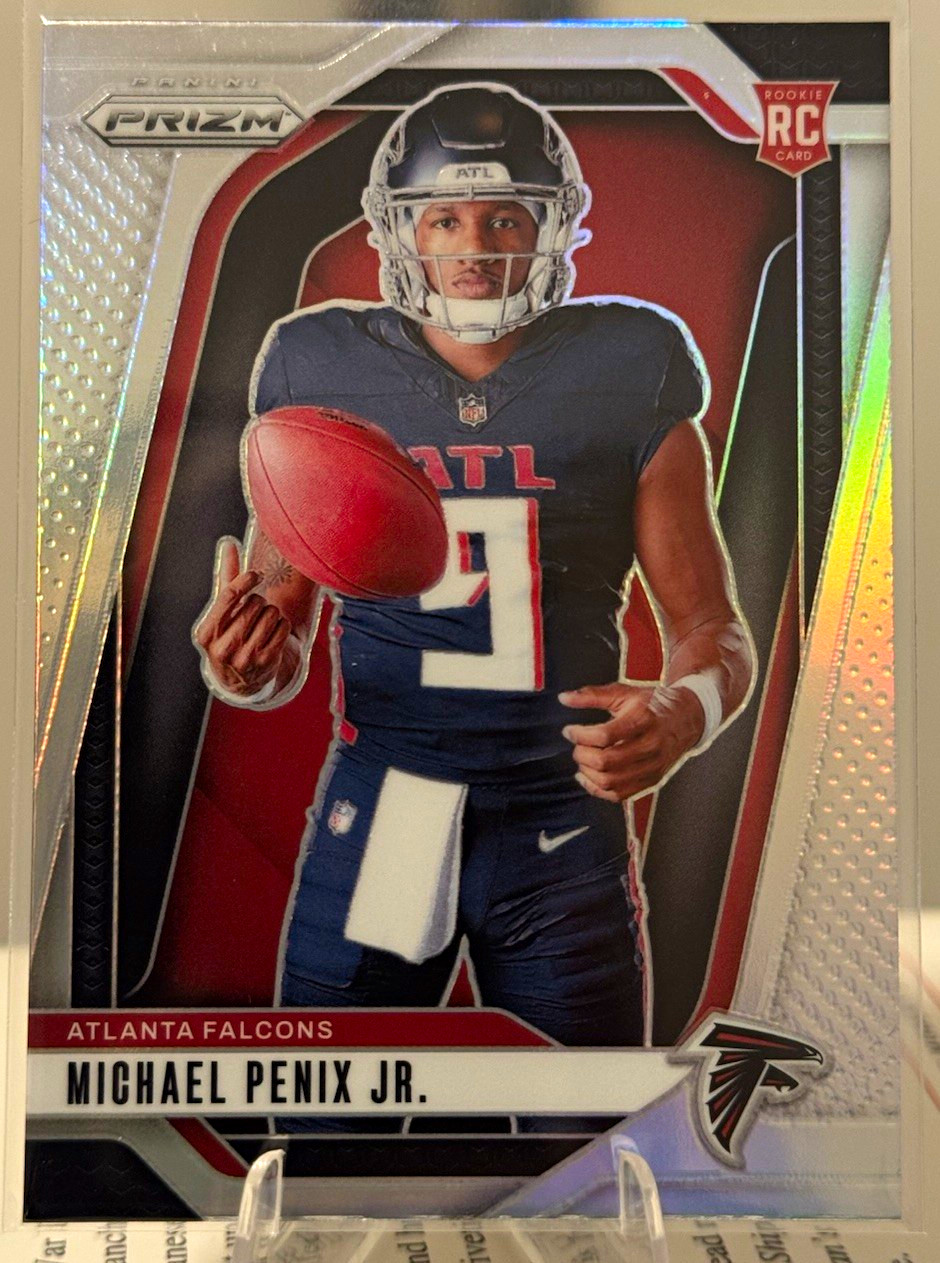 Panini 2024 Prizm Michael Penix Jr. Falcons Silver Prizm Rookie Variations #31 Panini 2024 Prizm Michael Penix Jr. Falcons Silver Prizm Rookie Variations #31