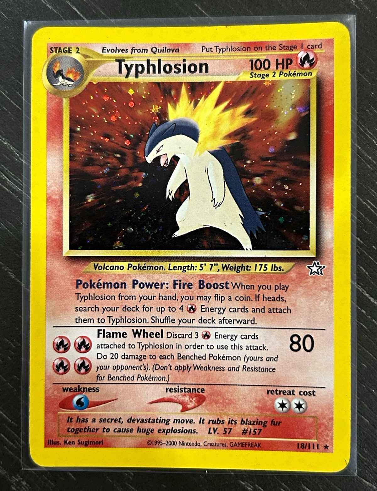 Typhlosion 18/111 Neo Genesis Holo Rare Holo Unlimited – Pokémon TCG EN