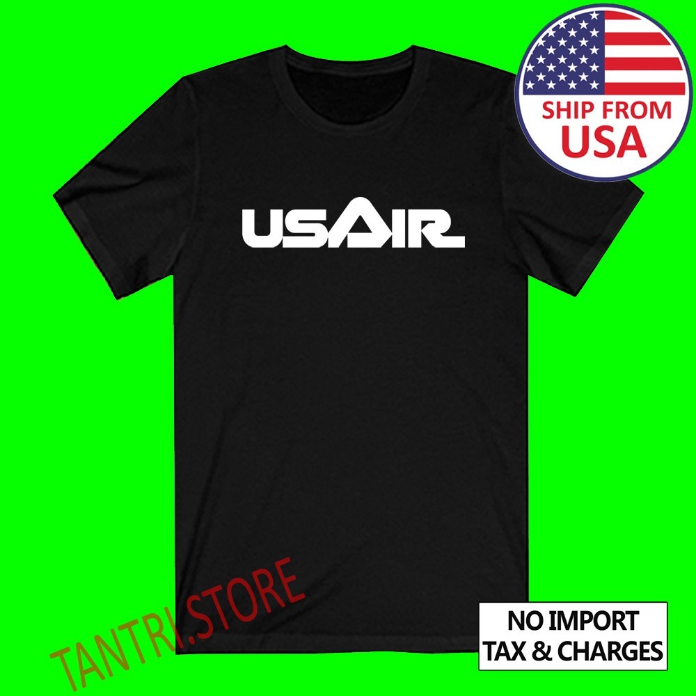 USAir US Airlines Men's Black Size S to 3XL USAir US Airlines Men's Black Size S to 3XL