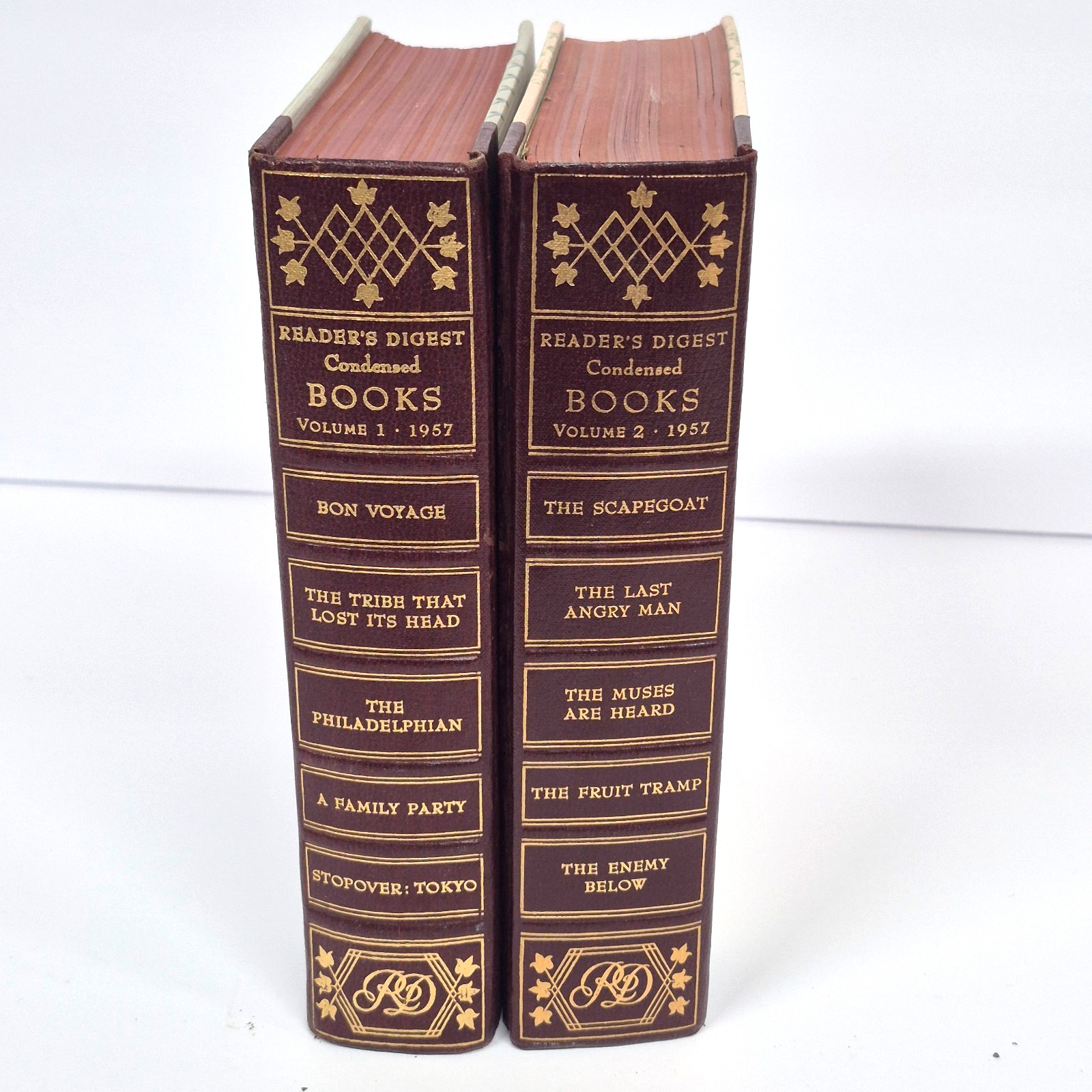 Vintage 1957 Reader’s Digest Condensed Books Lot of 2 Volumes 1 &2 Hardcover Vintage 1957 Reader’s Digest Condensed Books Lot of 2 Volumes 1 &2 Hardcover