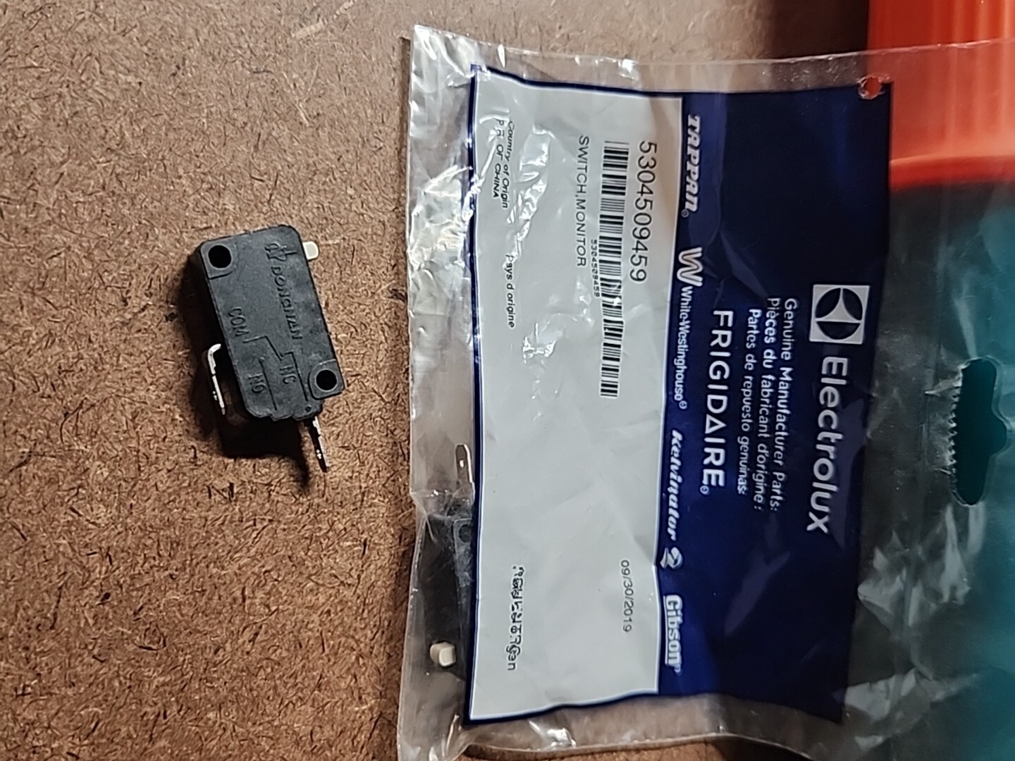 43 New Quality 5304509459 FRIGIDAIRE MICRO SWITCH 5304509459 Normally Closed