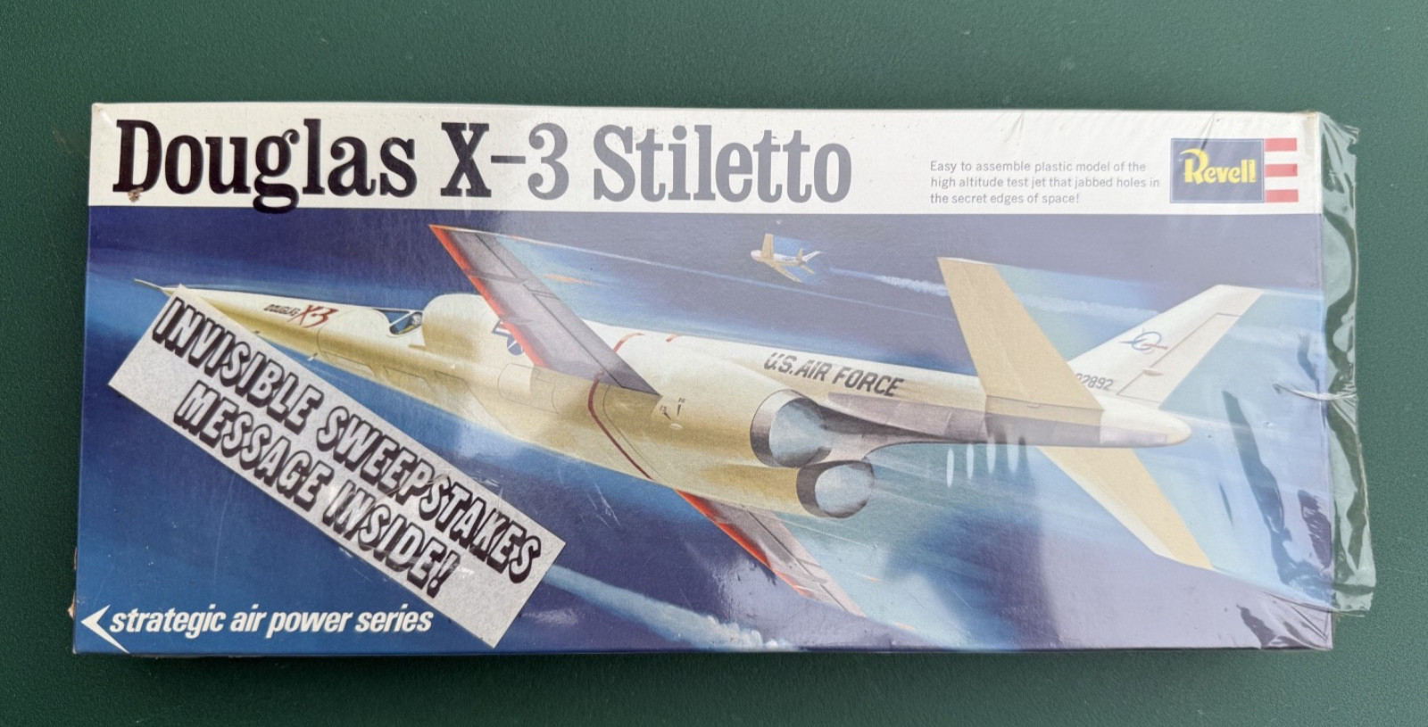UNASSEMBLED Revell Douglas X-3 Stiletto H-135 1969 FS Model Kit Sullys Hobbies