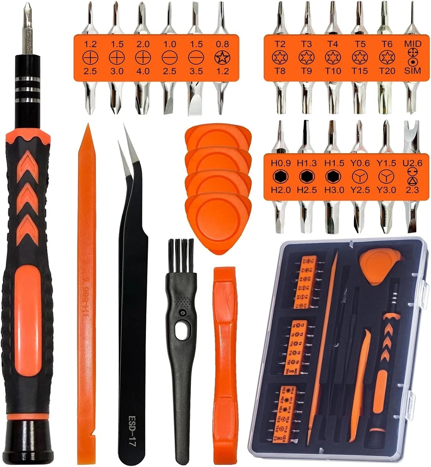 45PC Cleaning Repair Tool Set Screwdriver Kit For PS5 S4 Xbox Controller Console 45PC Cleaning Repair Tool Set Screwdriver Kit For PS5 S4 Xbox Controller Console