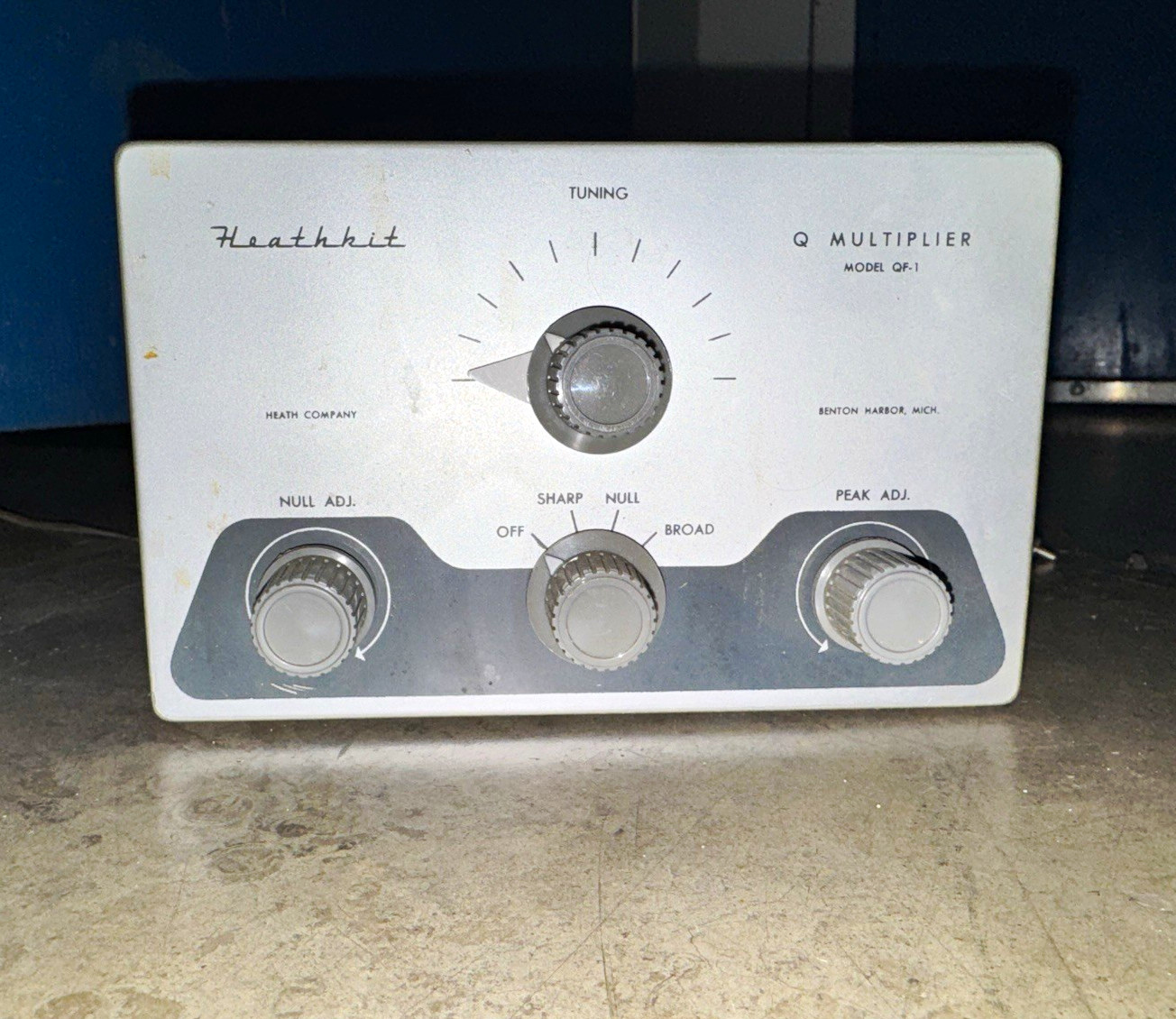 Heathkit QF-1 Q Multiplier Vintage Ham Radio Tube Accessory Untested