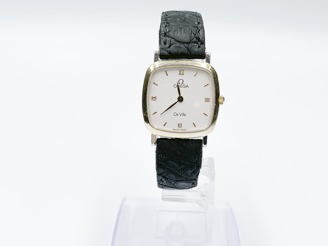 Omega De Ville Quartz Watch 24mm White Dial Women\'s Gold/Steel