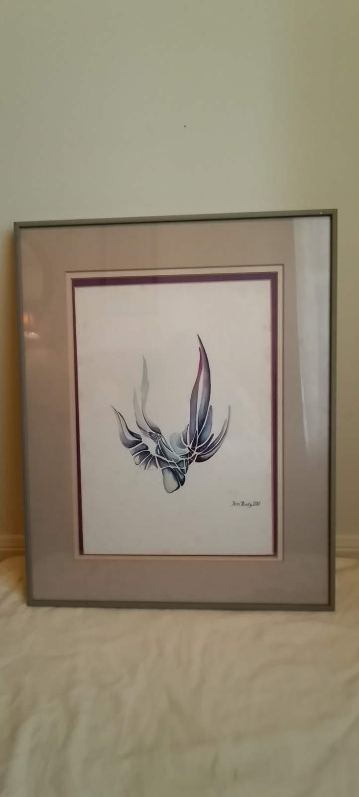 Original Sister Ann Roddy SSND Abstract Angel Wings Print (signed)
