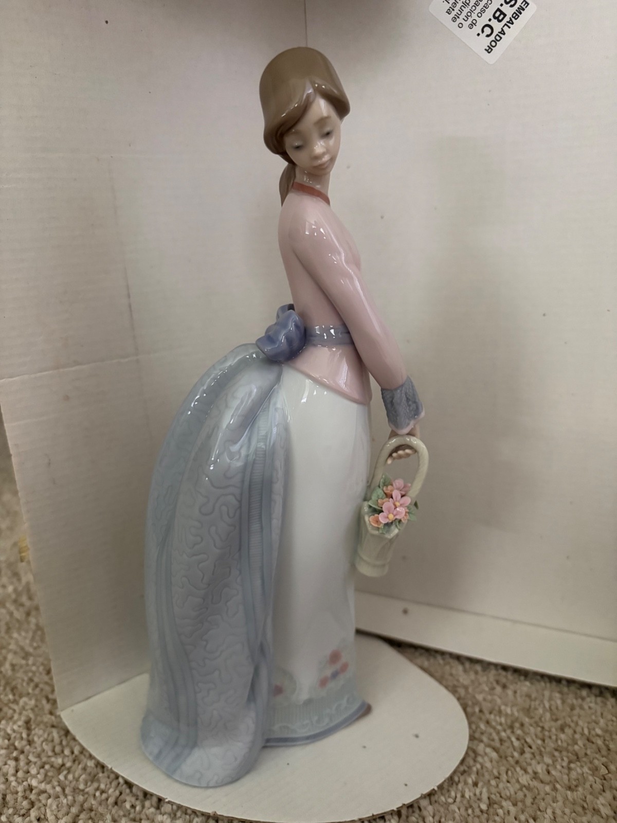 Lladro “Basket of Love” Porcelain Figurine 7622 Retired-New Quality in Box